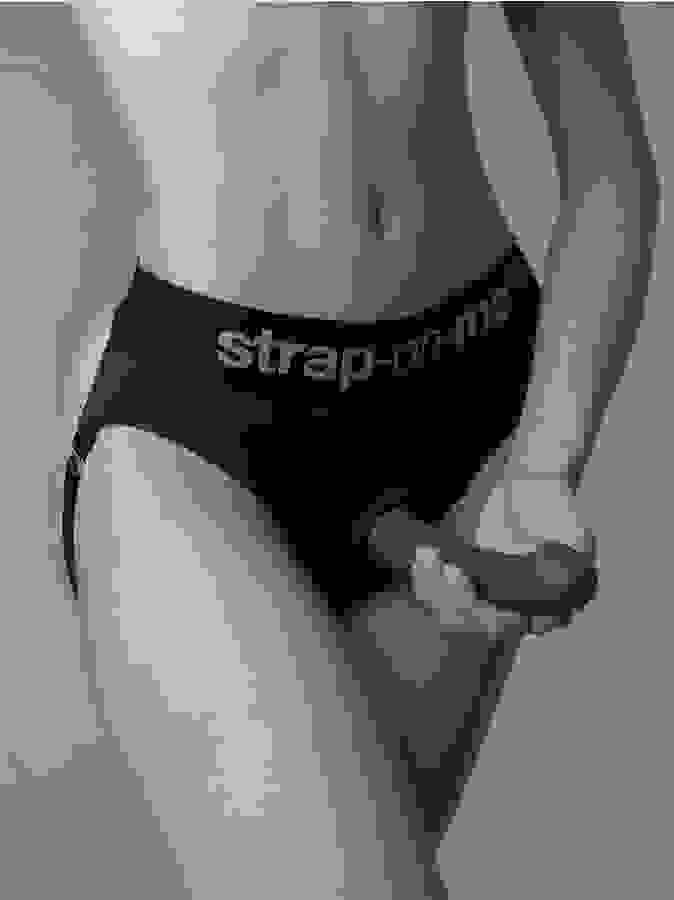 Strap-On-Me Heroine Butt Lift Harness Thong , Black, hi-res